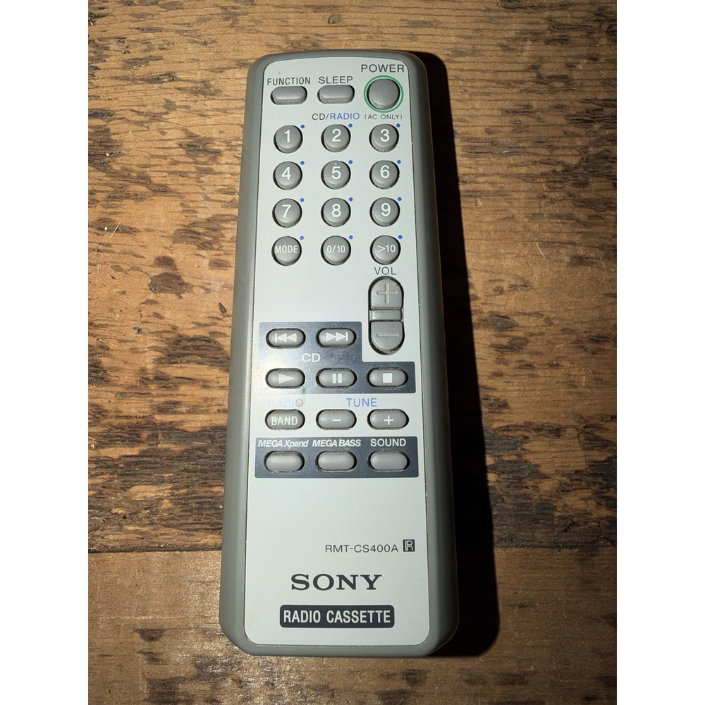 Sony RMT-CS400A Remote‎ Control Gray CD Radio Cassette New Sealed No Batteries